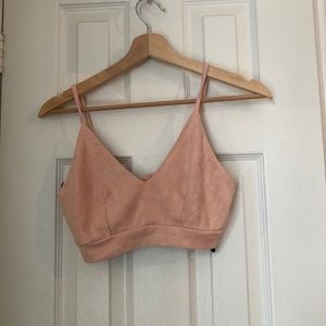 Forever 21 faux suede Bralette top